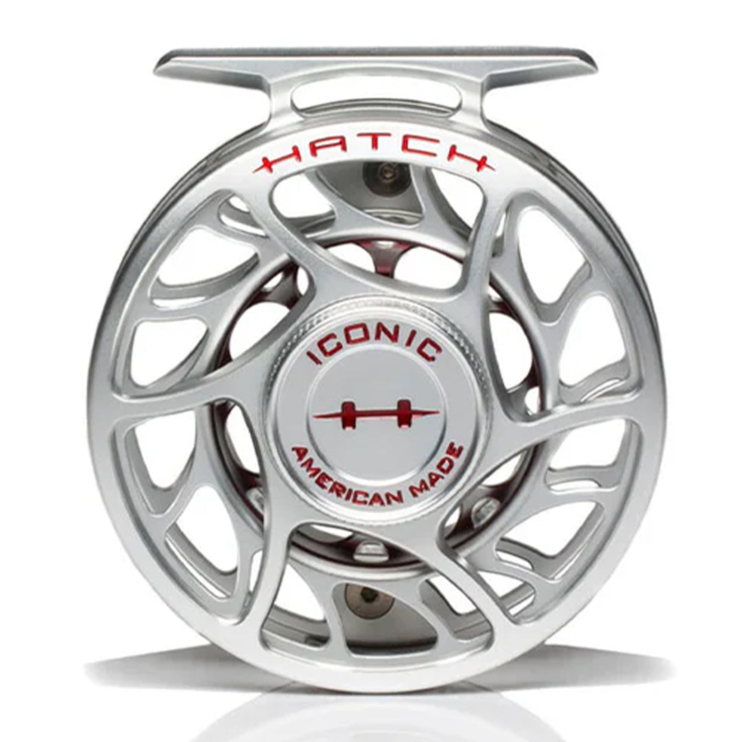 Hatch Iconic 3 Plus Fly Reel Clear Red