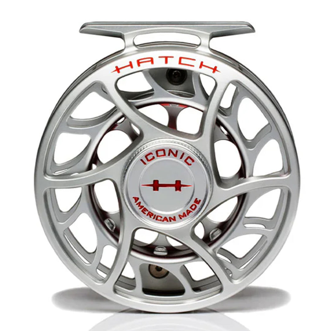 Hatch Iconic 5 Plus Fly Reel Clear Red