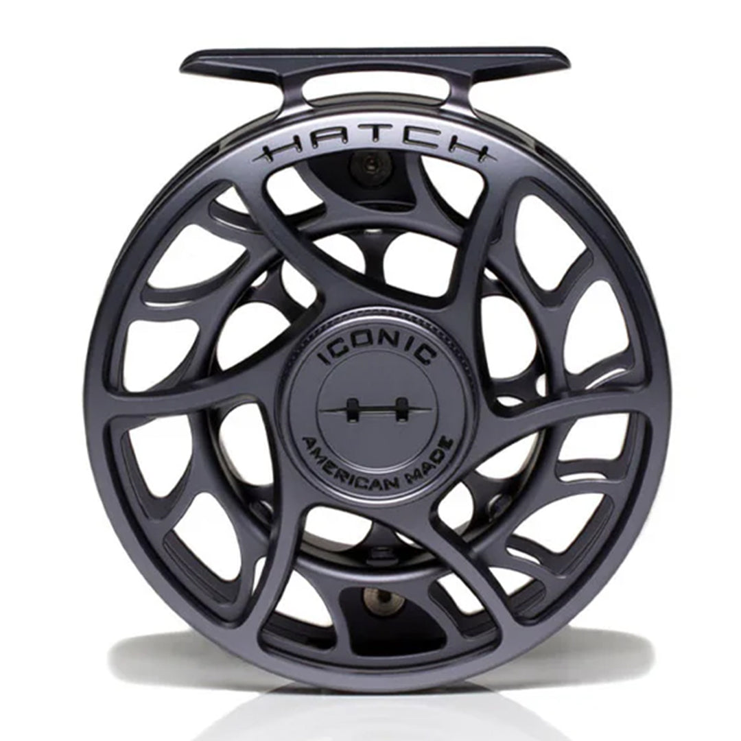 Hatch Iconic 5 Plus Fly Reel Grey