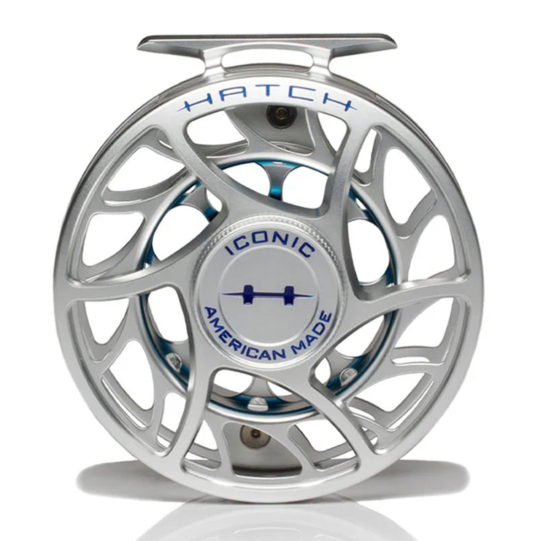 Hatch Iconic 7 Plus Fly Reel Clear Blue