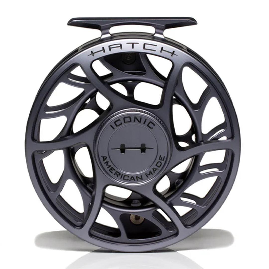 Hatch Iconic 7 Plus Fly Reel Grey