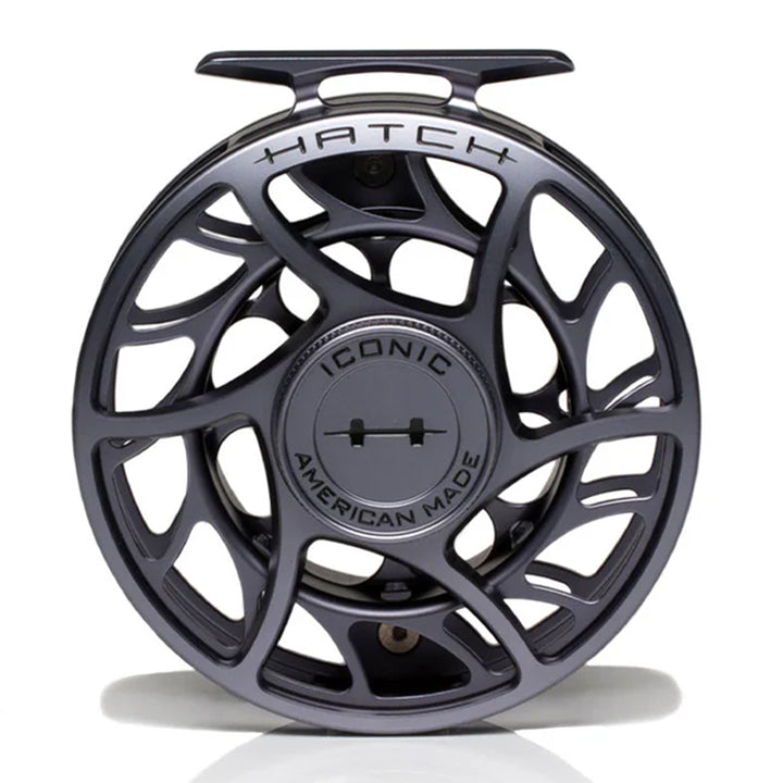 Hatch Iconic 7 Plus Fly Reel Grey
