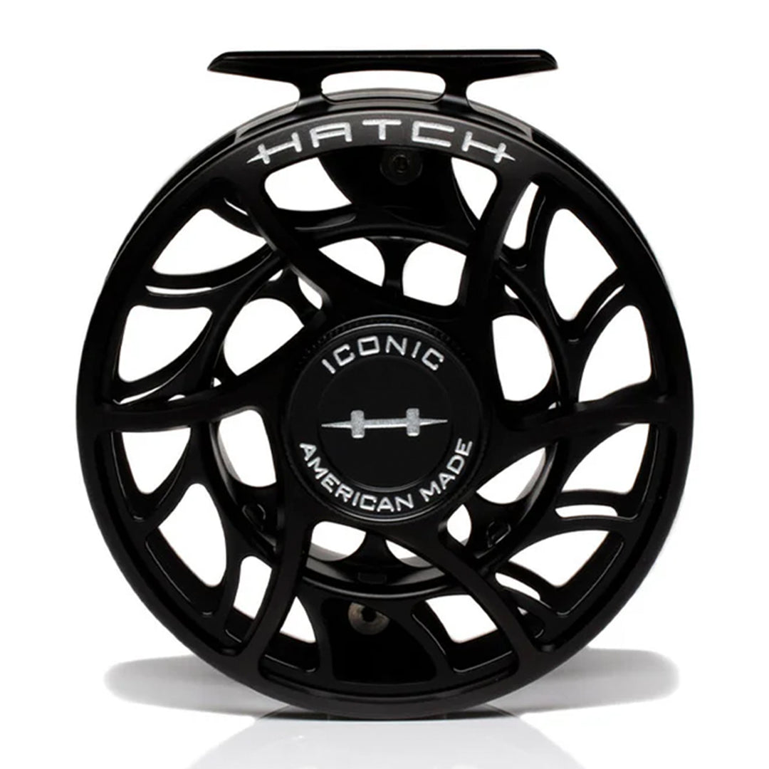 Hatch Iconic 9 Plus Fly Reel Black