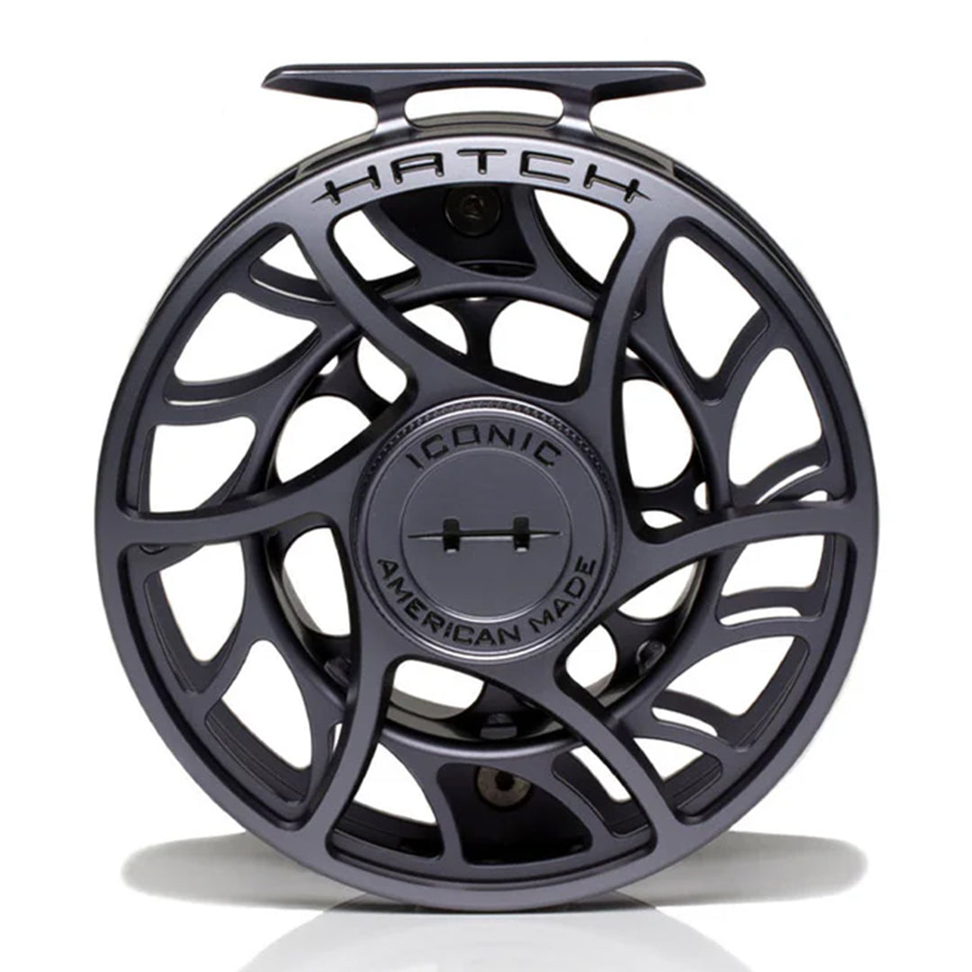 Hatch Iconic 9 Plus Fly Reel Grey