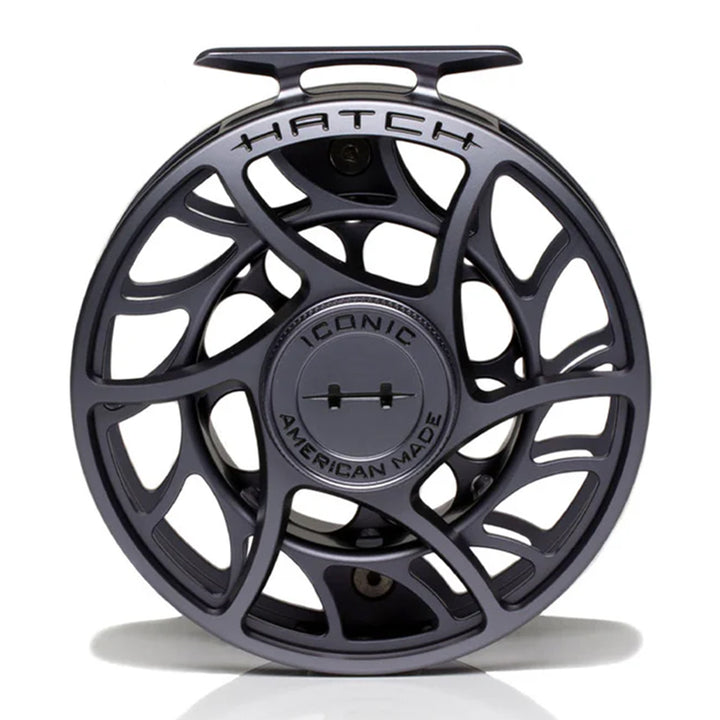 Hatch Iconic 9 Plus Fly Reel Grey