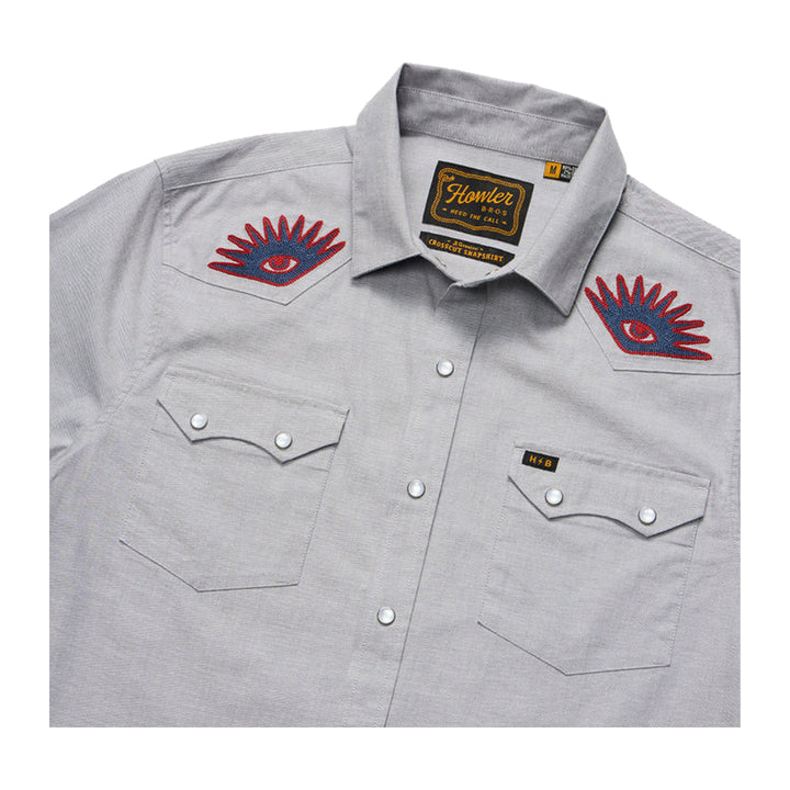 Howler Bros Crosscut Deluxe Snapshirt High Times : Light Grey - Madison River Fishing Company