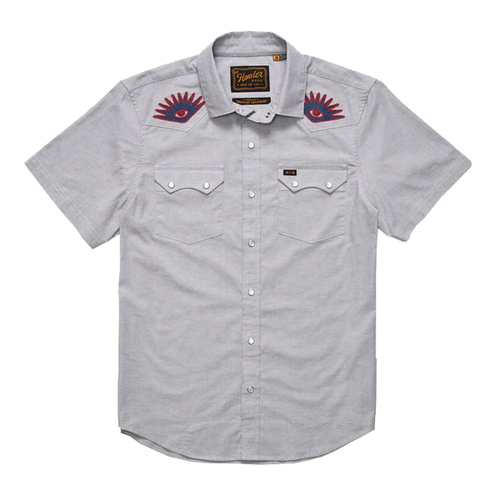 Howler Bros Crosscut Deluxe Snapshirt High Times : Light Grey - Madison River Fishing Company