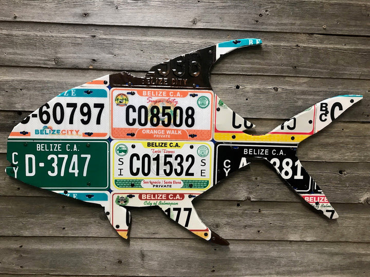 Belize Grand Slam License Plate Art Bundle (Permit/Tarpon/Bonefish) - Madison River Fishing Company