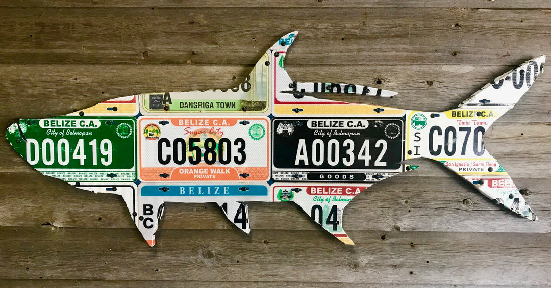 Belize Grand Slam License Plate Art Bundle (Permit/Tarpon/Bonefish) - Madison River Fishing Company