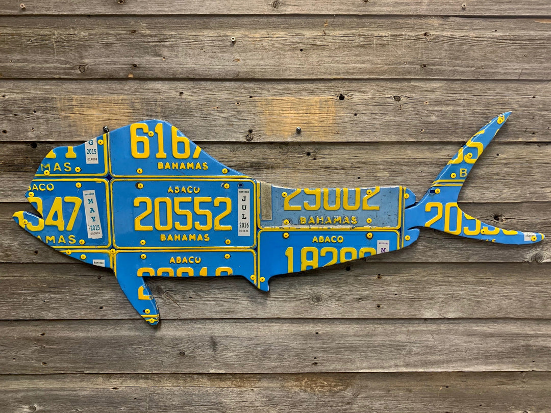 Bahamas Mahi Mahi License Plate Art