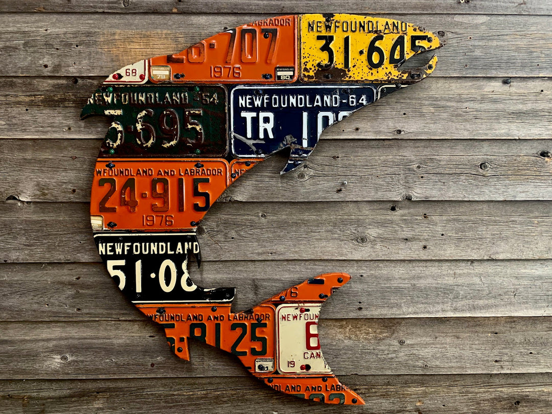 Newfoundland Atlantic Salmon License Plate Art - Madison River Fishing Company