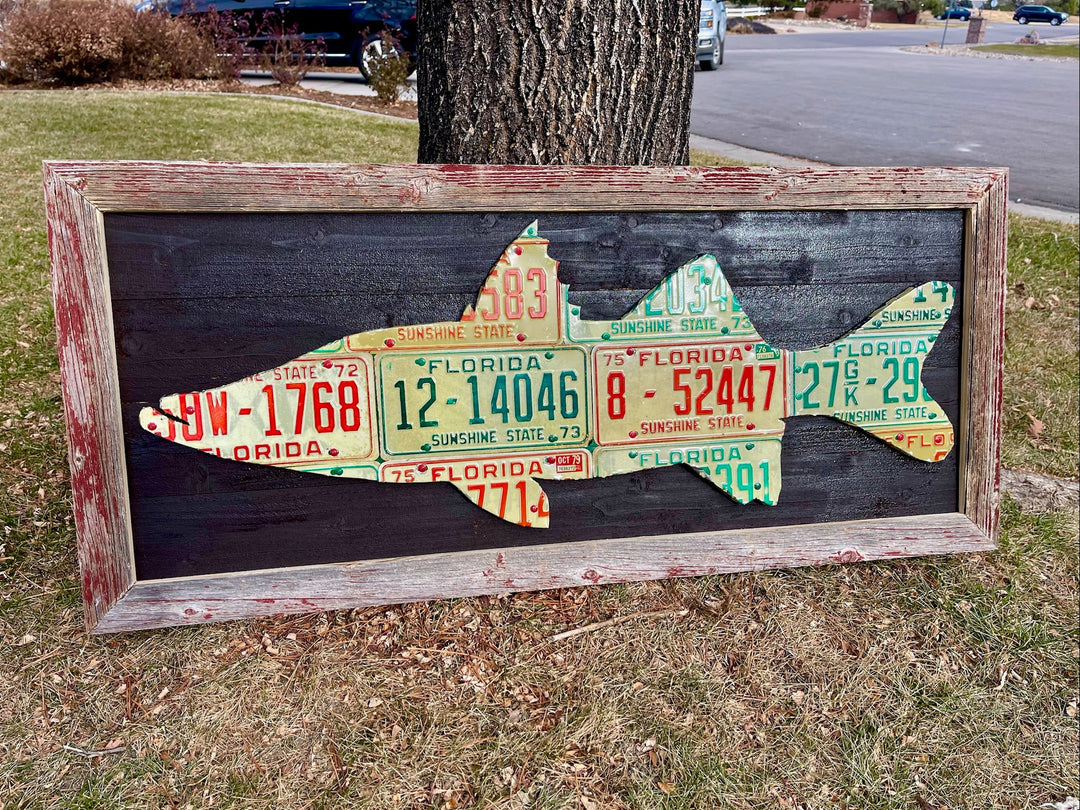 Florida Snook License Plate Art - Madison River Fishing Company
