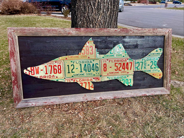 Florida Snook License Plate Art - Madison River Fishing Company