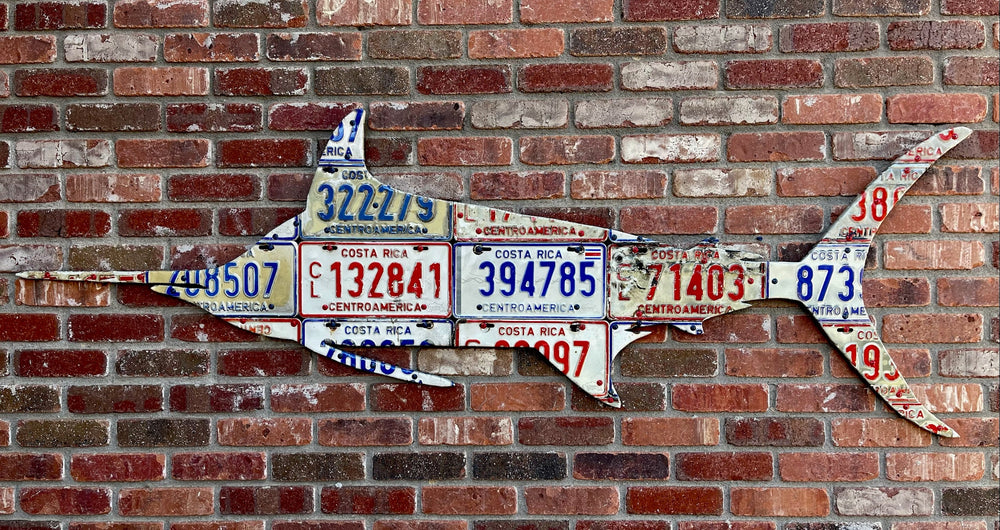 Costa Rica Marlin License Plate Art