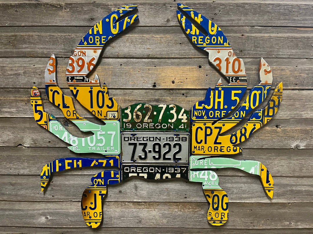 Oregon Crab License Plate Art