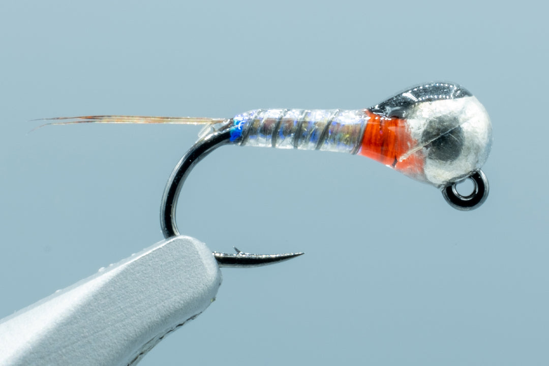 Jig Lightning Perdigon - Pearl/ Fl. Orange #18 2.8mm