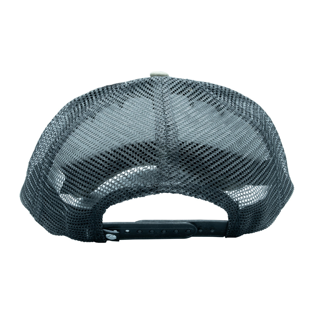 MRFC Logo Industrial Mesh Quilted Trucker Dark Olive Black