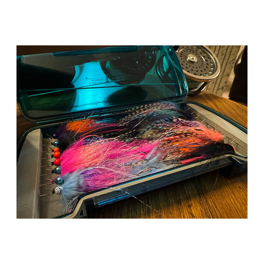 MRFC Logo Teton Articulated Fly Box Blue - Madison River Fishing Company