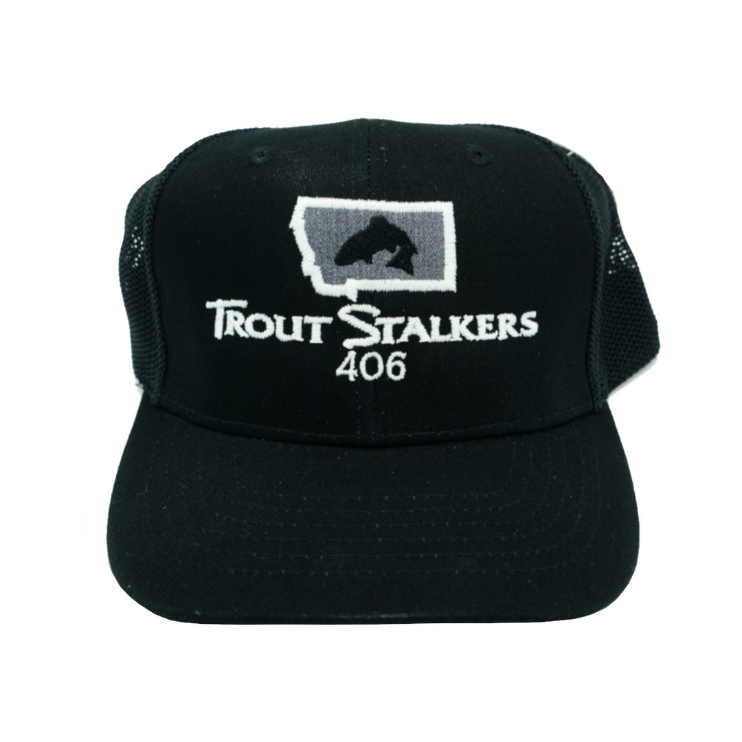 MTS Logo Heavy D Mesh Trucker Black/Black