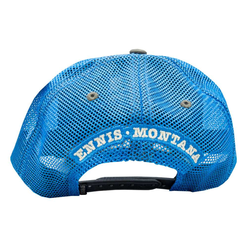 MTS Logo Sideline Trucker Dark Grey/Neon Blue