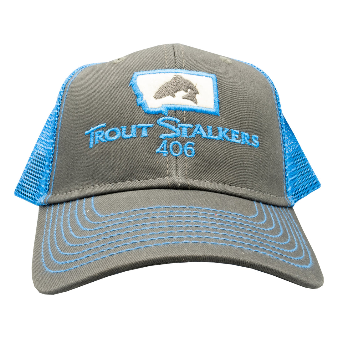 MTS Logo Sideline Trucker Dark Grey/Neon Blue