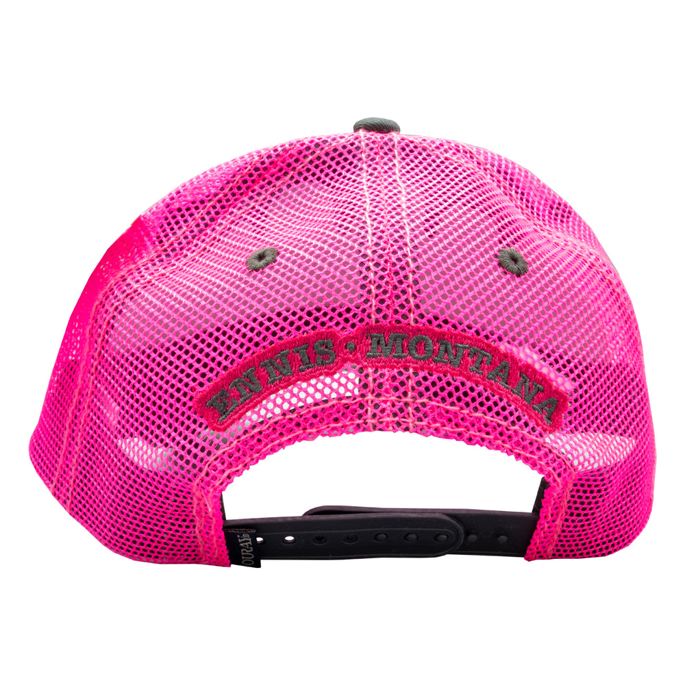 MTS Logo Sideline Trucker Dark Grey/Neon Pink