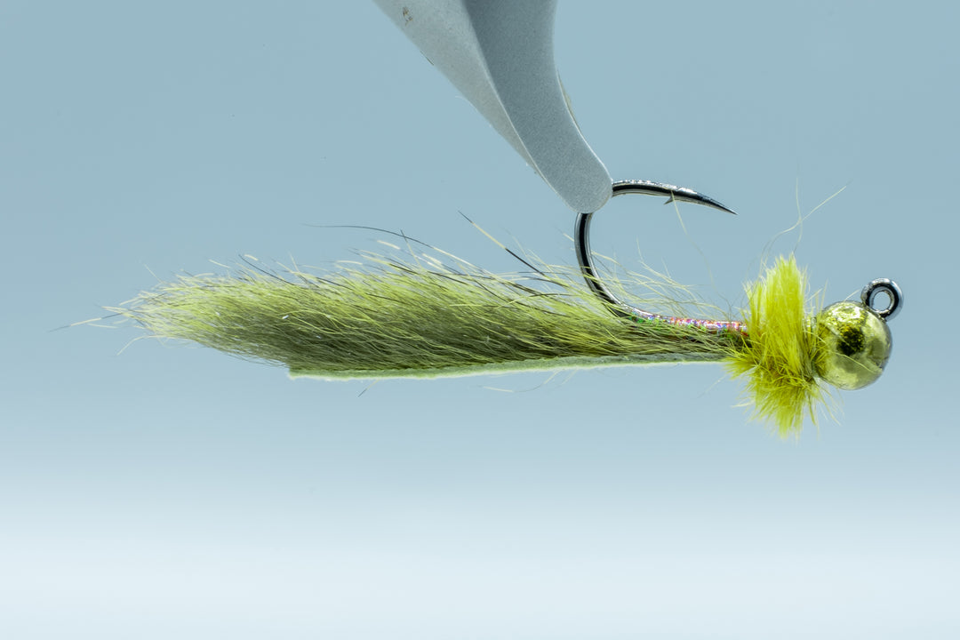 Mayer's Jig Mini Leech Lucent - Olive #12