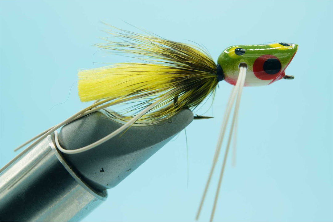 best bass popper fly lures Micro Popper Frog #10 – Madison River Fishing Company