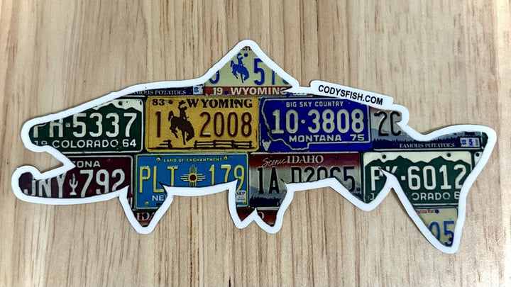 Rocky Mountain Brown Trout Sticker - Madison River Fishing Company