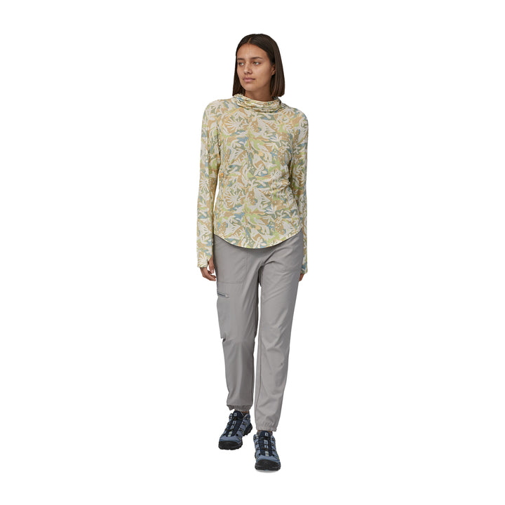 Patagonia Womens Tropic Comfort Natural Shirt Lands and Waters: Oat White