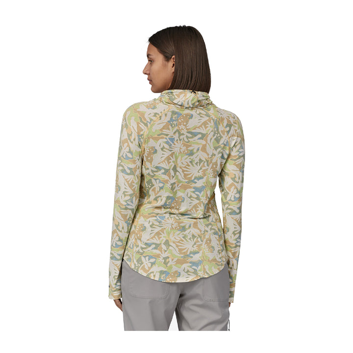 Patagonia Womens Tropic Comfort Natural Shirt Lands and Waters: Oat White