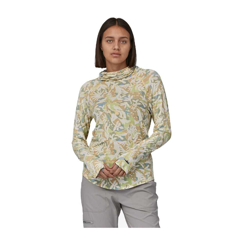 Patagonia Womens Tropic Comfort Natural Shirt Lands and Waters: Oat White