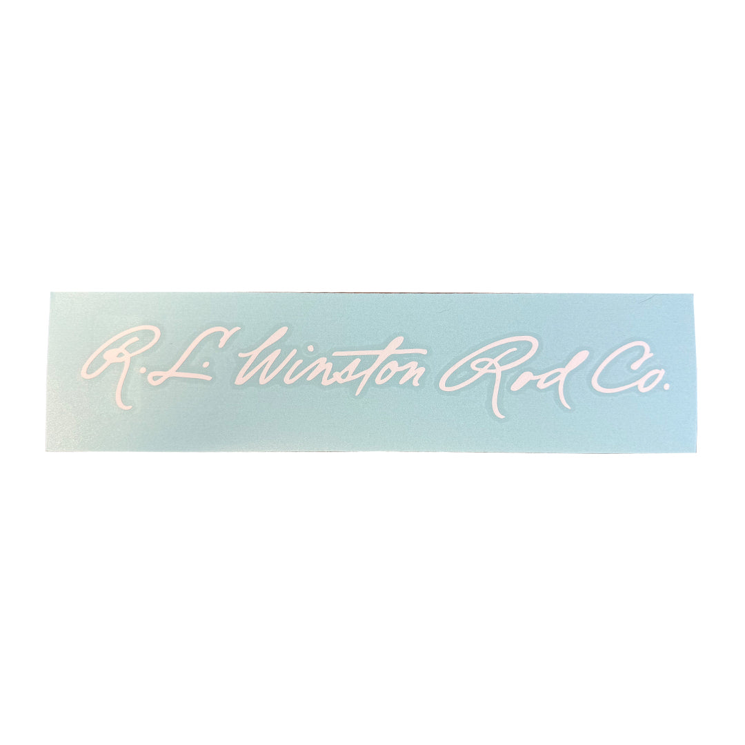 R.L. Winston Script Die Cut Sticker 12"