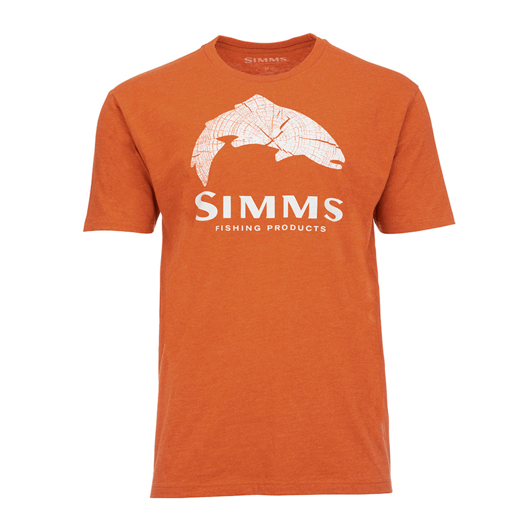 Simms Wood Trout Fill T-Shirt Adobe Heather