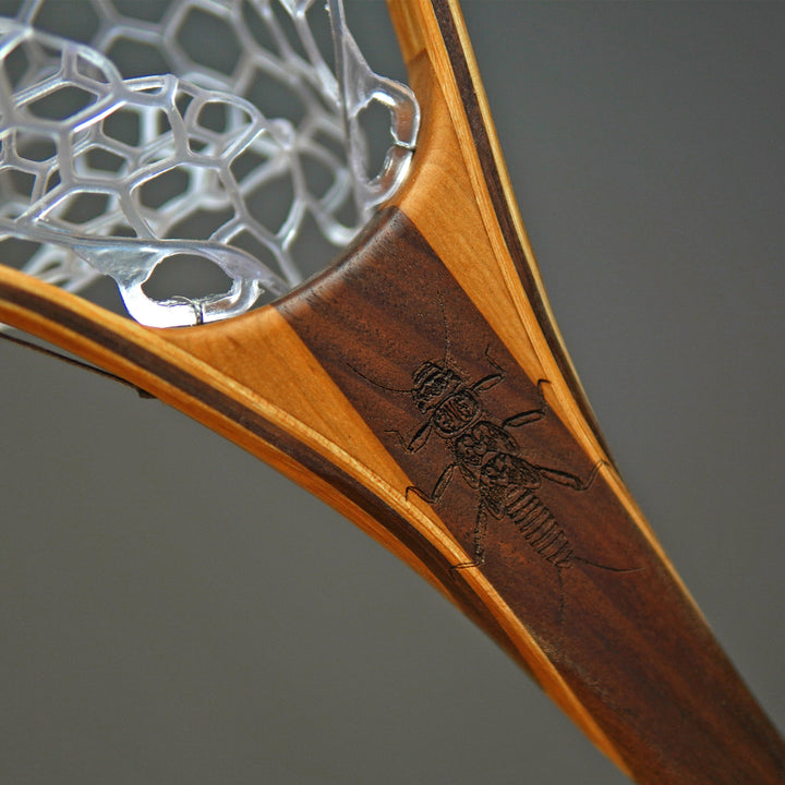 Fat Jake 16"x12" - Stonefly Engraved - Classic Fly Fishing Traditional Landing Net - Madison River Fishing Company