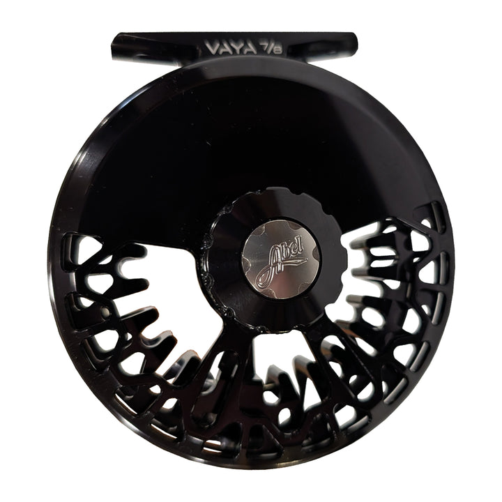 USED Abel Vaya Reel 7/8 Gloss Black with Rosewood Handle