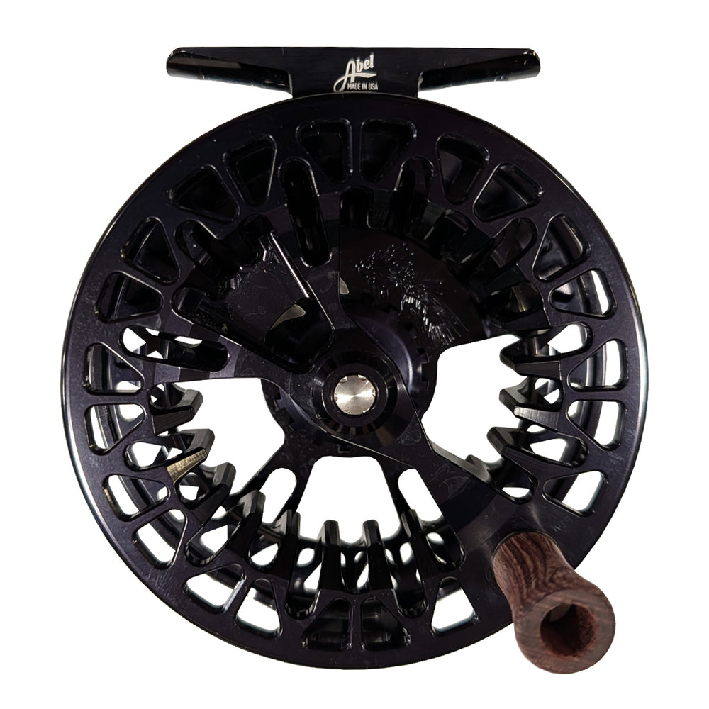 USED Abel Vaya Reel 7/8 Gloss Black with Rosewood Handle