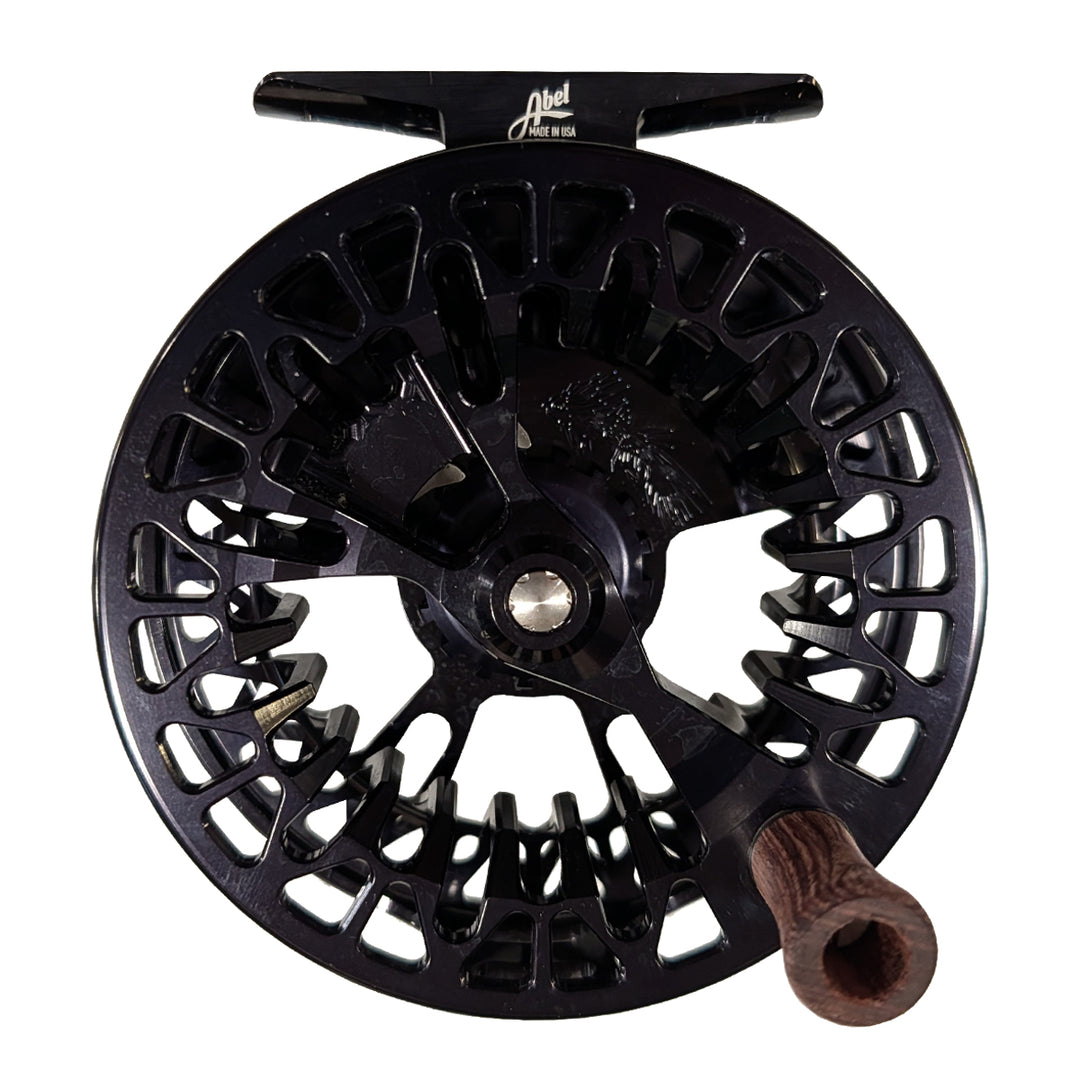 USED Abel Vaya Reel 7/8 Gloss Black with Rosewood Handle
