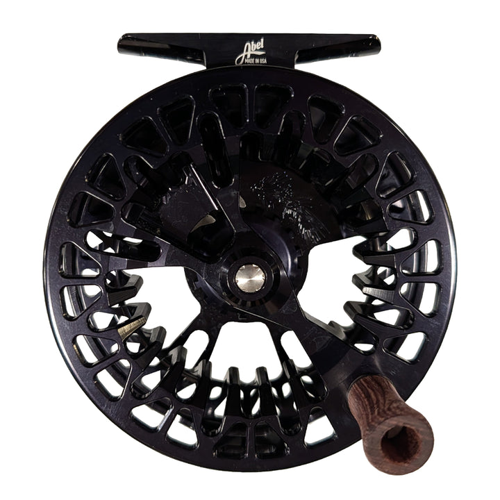 USED Abel Vaya Reel 7/8 Gloss Black with Rosewood Handle