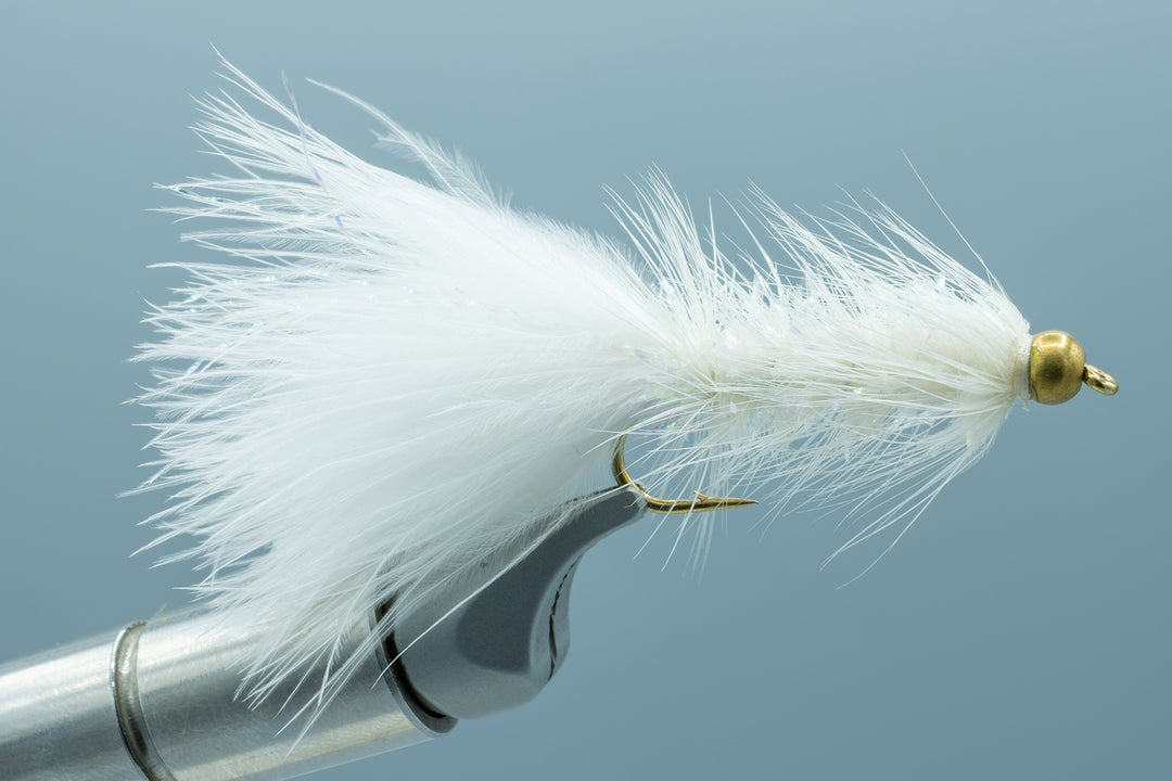 White Crystal Bugger #8