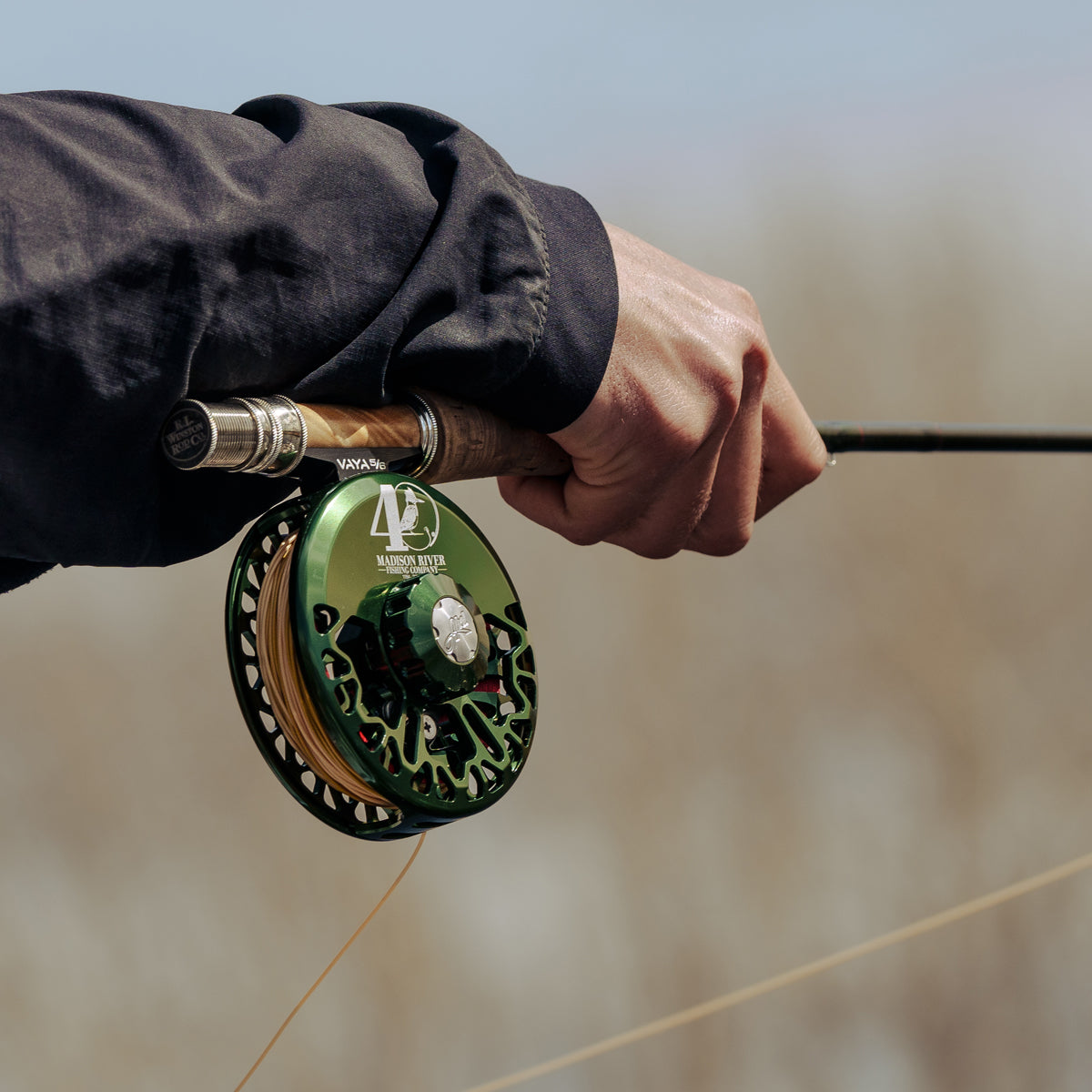 Abel Vaya Reel 5/6 MRFC 40th Logo Deep Green with Rosewood Handle