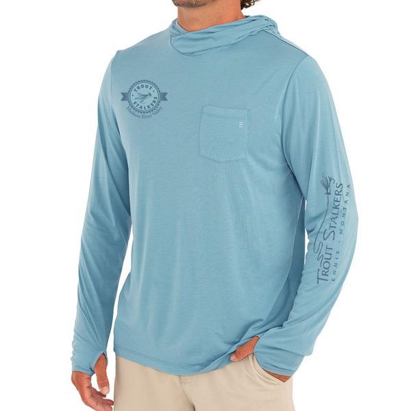 Free Fly MTS Logo Bamboo Lightweight Hoody - Clearwater 3X-Large