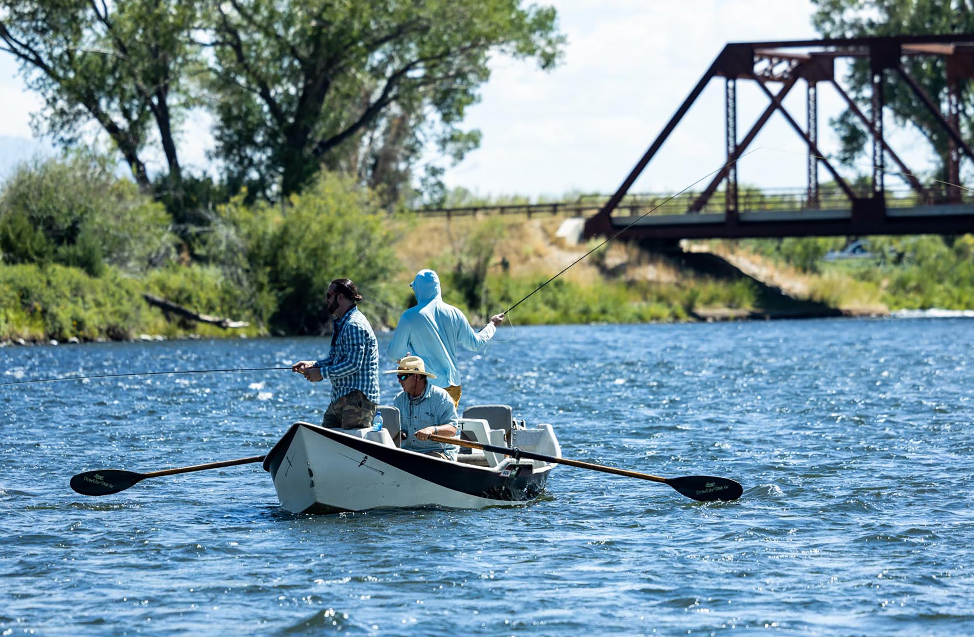 Fly fishing the Madison River near Ennis, Montana