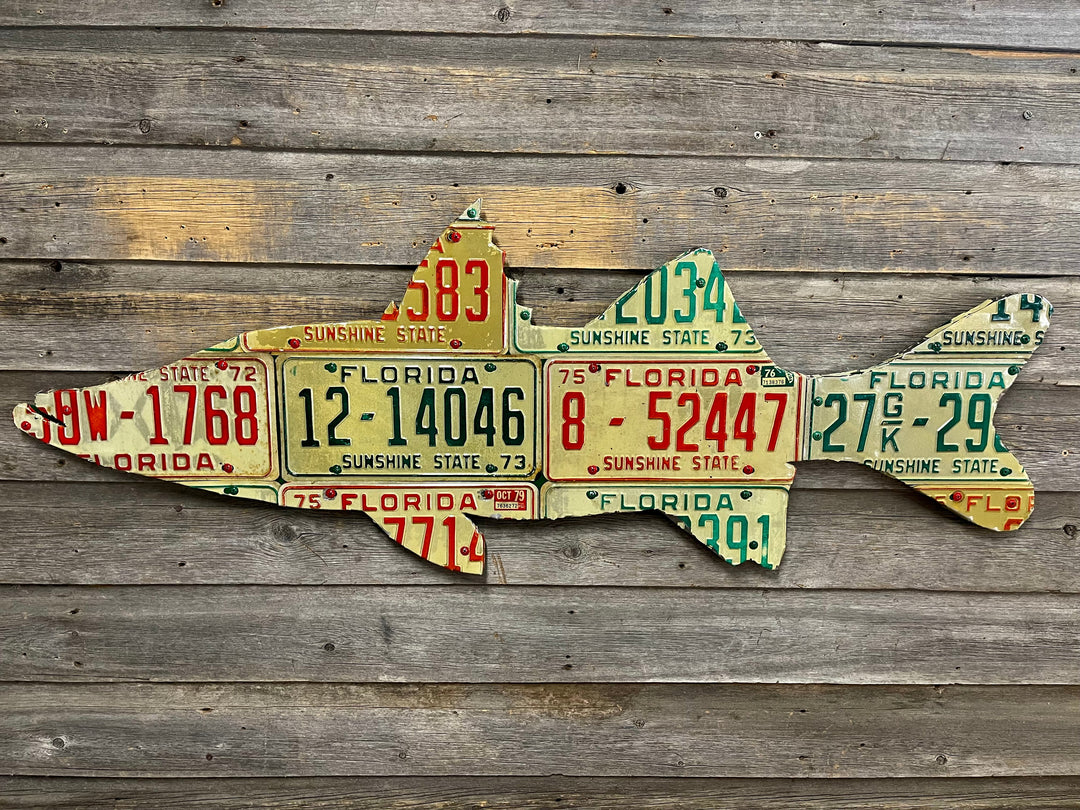 Florida Snook License Plate Art - Madison River Fishing Company