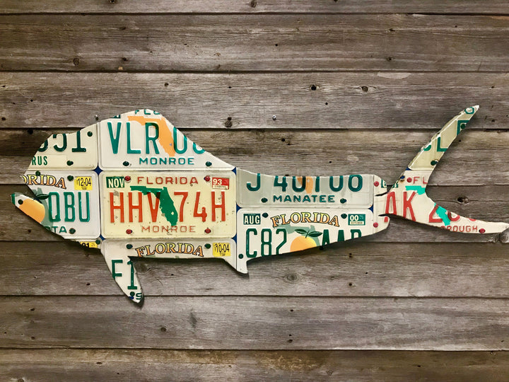 Florida Mahi Mahi License Plate Art - Madison River Fishing Company