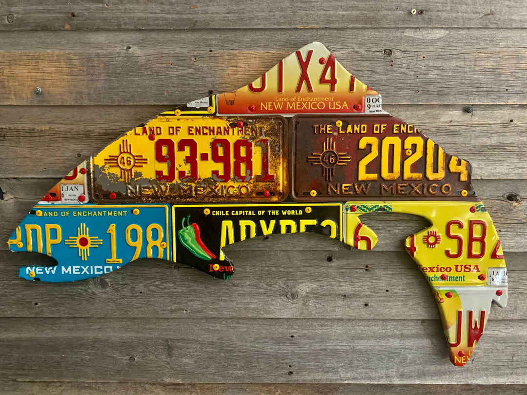New Mexico Trout License Plate Art - Madison River Fishing Company