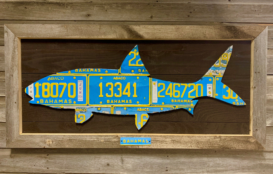 Bahamas Bonefish License Plate Art