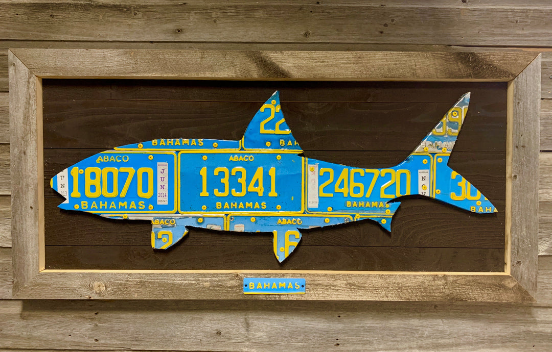Bahamas Bonefish License Plate Art - Madison River Fishing Company