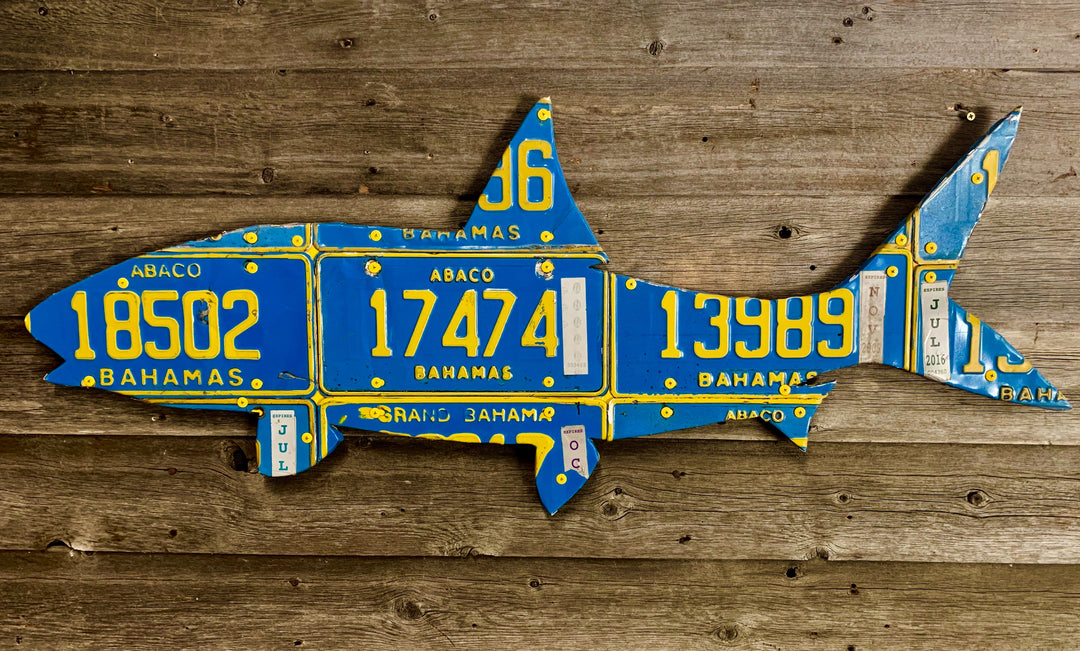 Bahamas Bonefish License Plate Art
