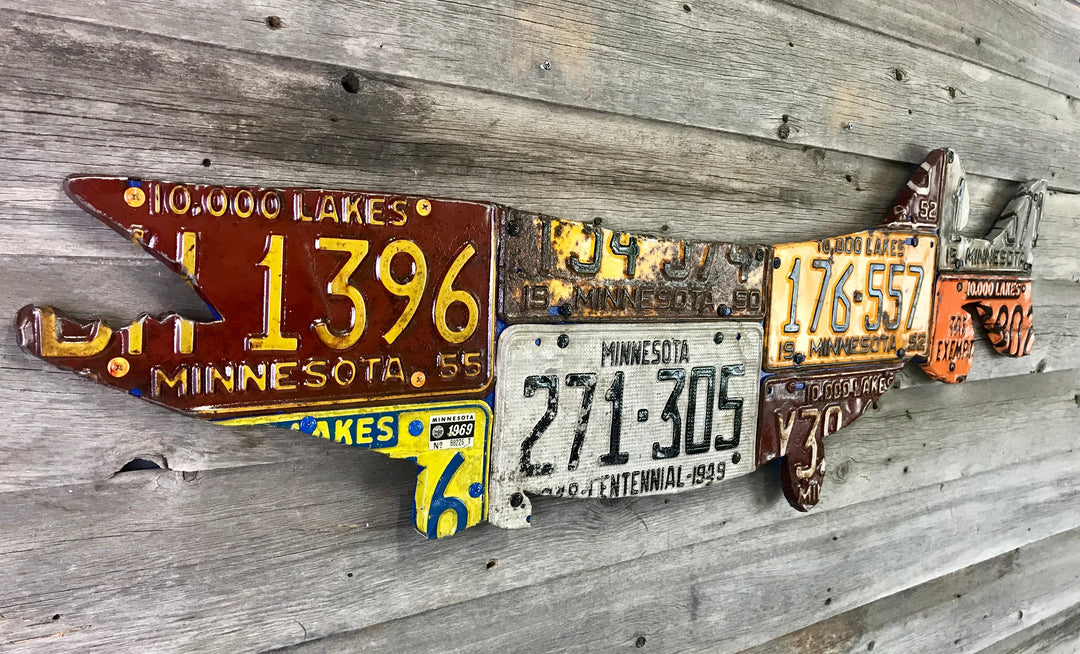 Minnesota Pike/Muskie License Plate Art - Madison River Fishing Company